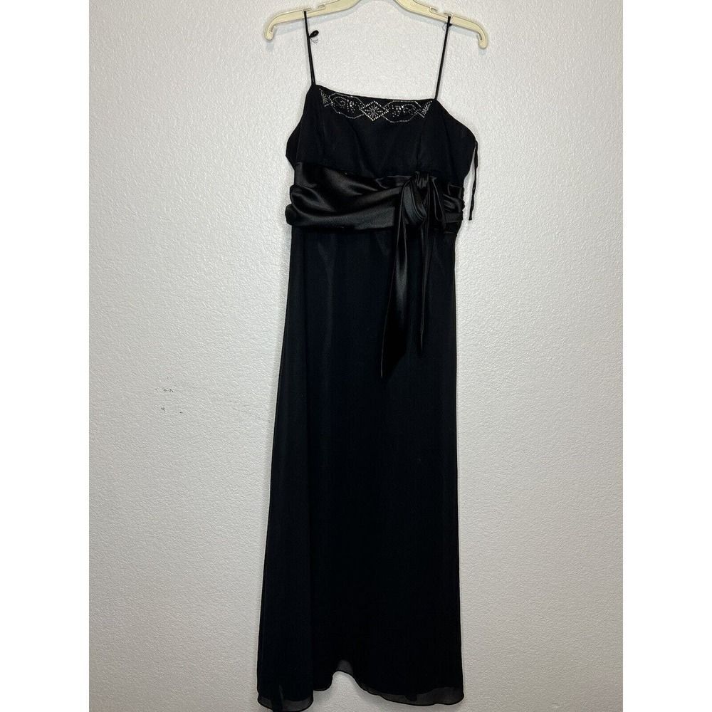 LONG TALL SALLY SLEEVELESS BLACK LONG STRAIGHT EVENING DRESS SIZE: XL